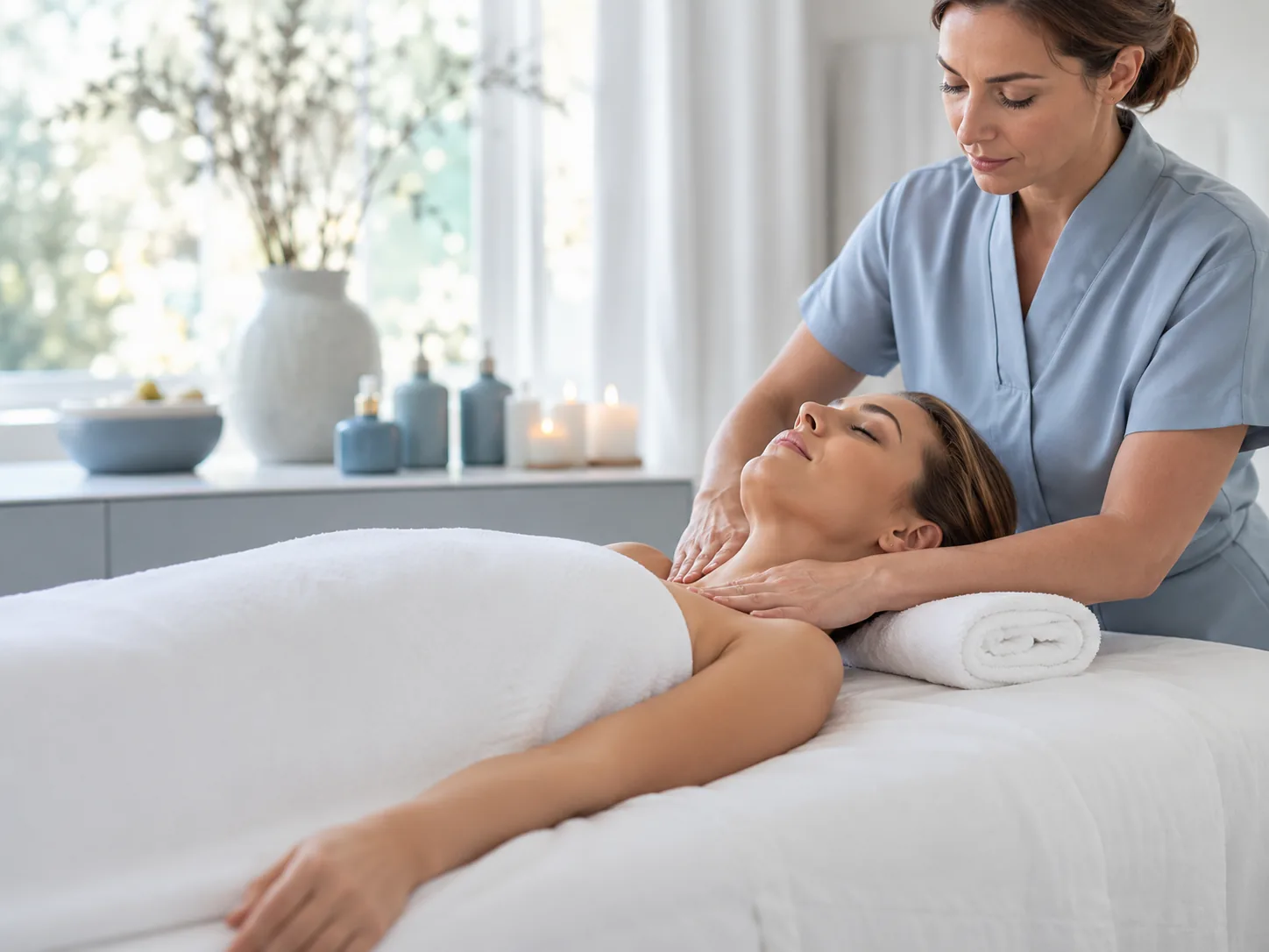 Lymphatic care session at HyperMed Wellness